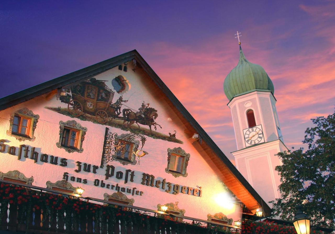 Metzgerei Gasthof Oberhauser - Hotel Zur Post Egling Exterior photo